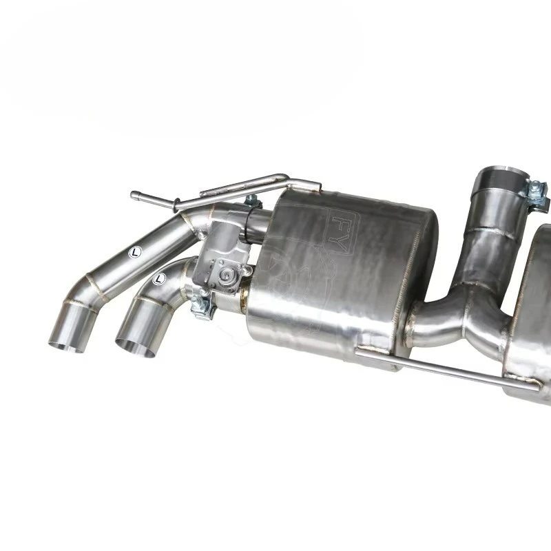 

Exhaust System for VW GOLF R MK7 MK7.5 with Carbon Fiber Tips with OEM VALVE ADAPTOR