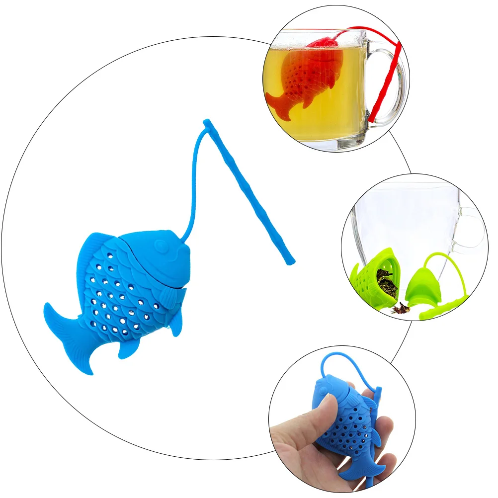 Silicone Tea Maker Infuser Filter Bag Strainer Infusers for Loose Fine Filters Strainers