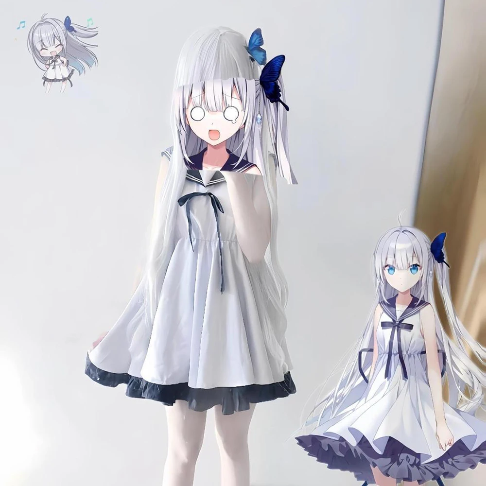 

Anime GINKA Shinomiya Ginka Cosplay Costume Girl Dress Navy Uniform Halloween Carnival Party Clothes Outfit