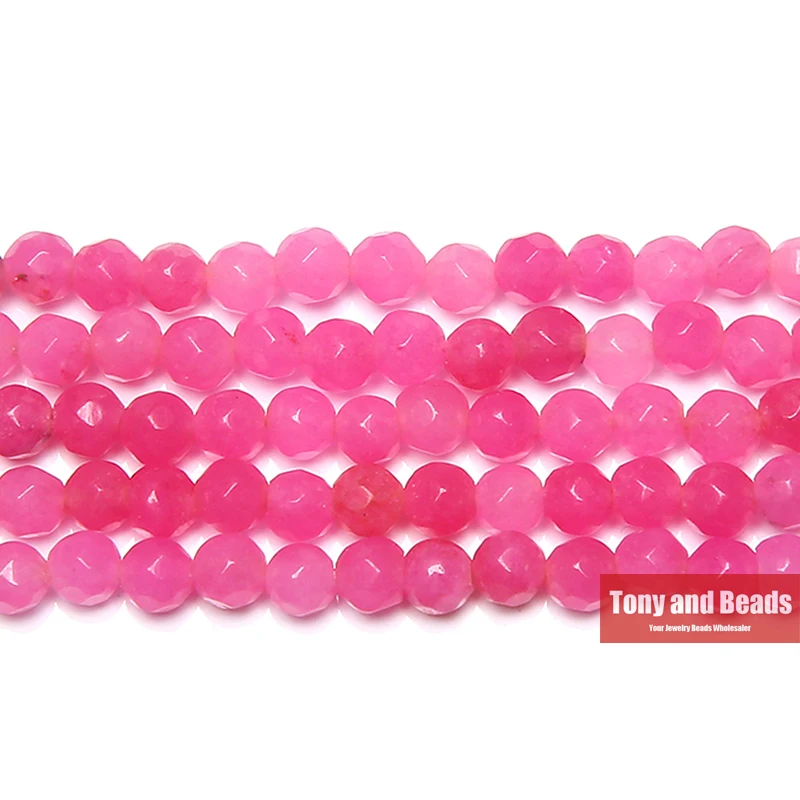 (85Pcs / Strand=1Lot ! ) Natural Stone 4MM Faceted Colorful Jade Loose Beads Pick Color For Jewelry Making