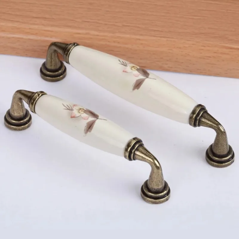 1PC Antique European Metal Handle Rustic Nordic Simple Round Cabinet Drawer Pull Furniture Hardware Accessories