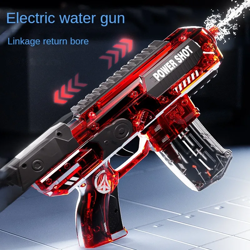 Pistola de água elétrica infantil Pulso de alta pressão, totalmente automático, Burst Watergun Jogo de luta com piscina ao ar livre, brinquedinhos de presente, verão