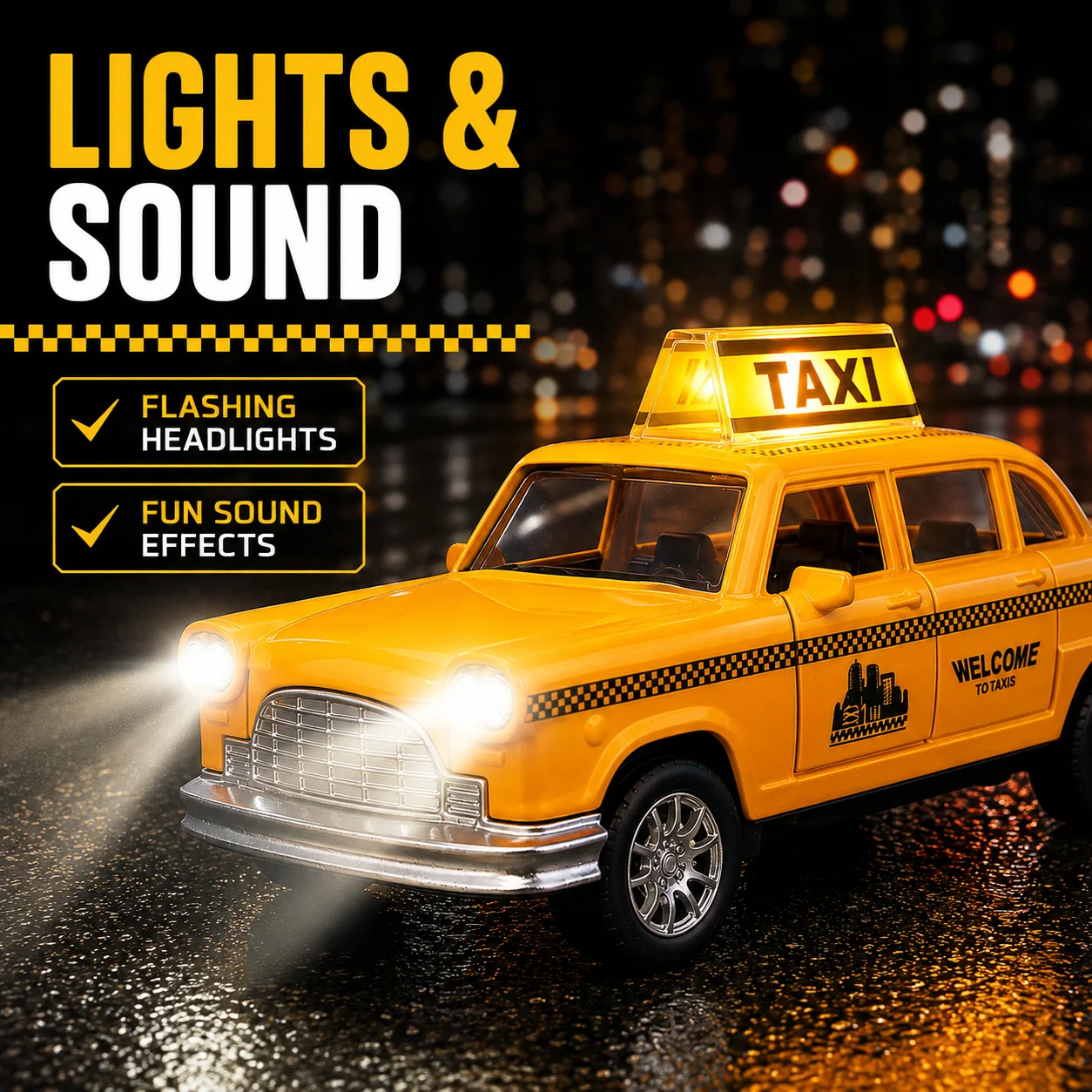 1:32 Diecast NYC Taxi Cab Mode - đánh giá và giá Kids Toys Nyc