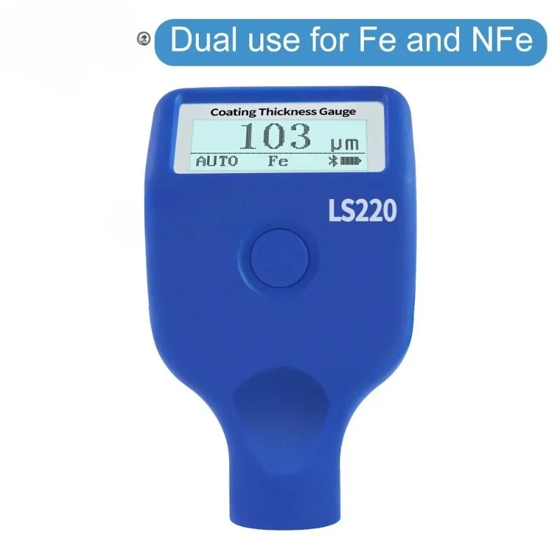 LS220 Automotive Car Paint Meter Electroplate Metal Coating Thickness Gauge for Automobile Painting 0-2000um Fe & NFe