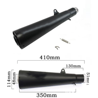 Motorcycle Muffler Cafe Racer Pitbike For BMW S1000RR Z400 Z900 NK400 S1000R 51mm Universal Exhaust Motocross Escape Moto Pipe