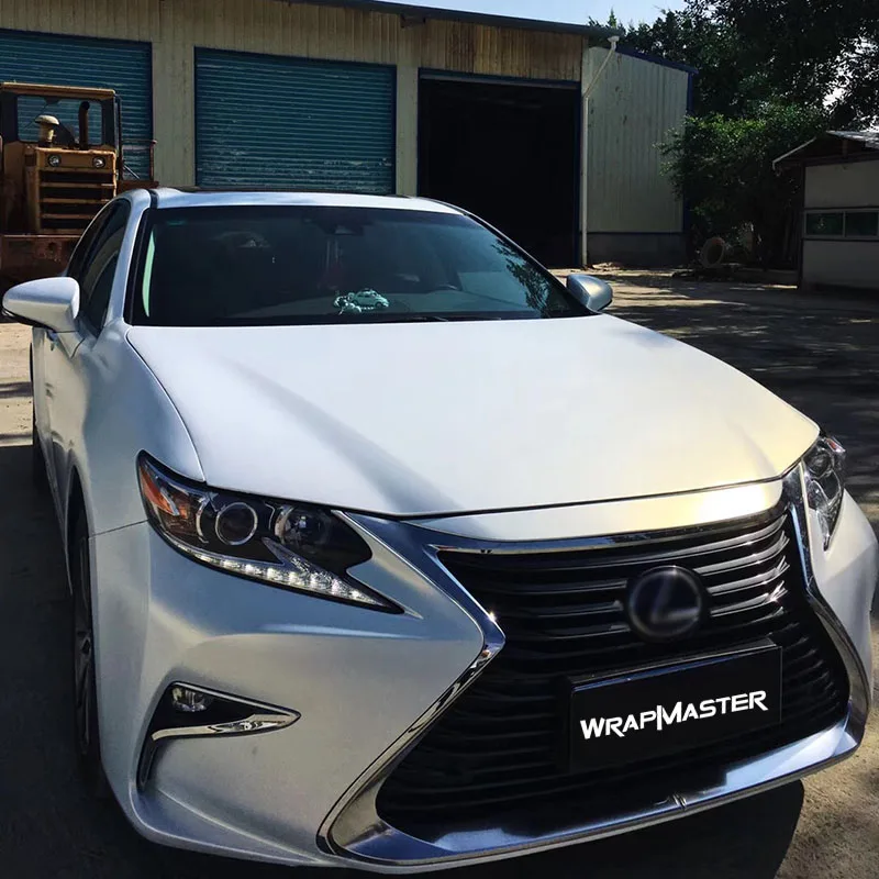 Stretchable Auto Vinyl Bubble-Free Premium PET Car Body Film Easy to Install Car Wrap removable White to Gold