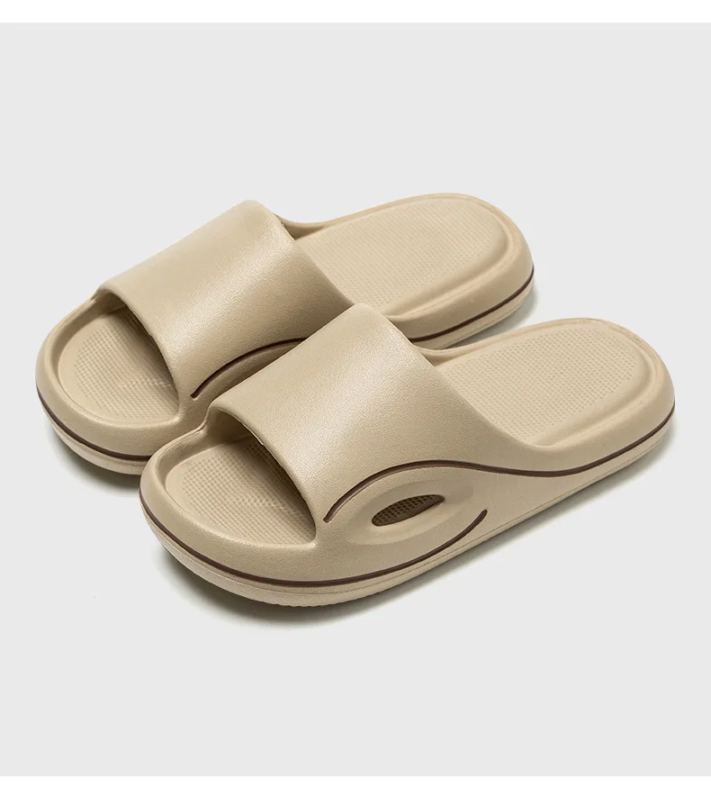 Damen-Slip-On-Sandalen, rutschfeste, behandelte Basis – atmungsaktive Sohle mit Belüftungsöffnungen für ganzjährigen Komfort, leichte Heimschuhe