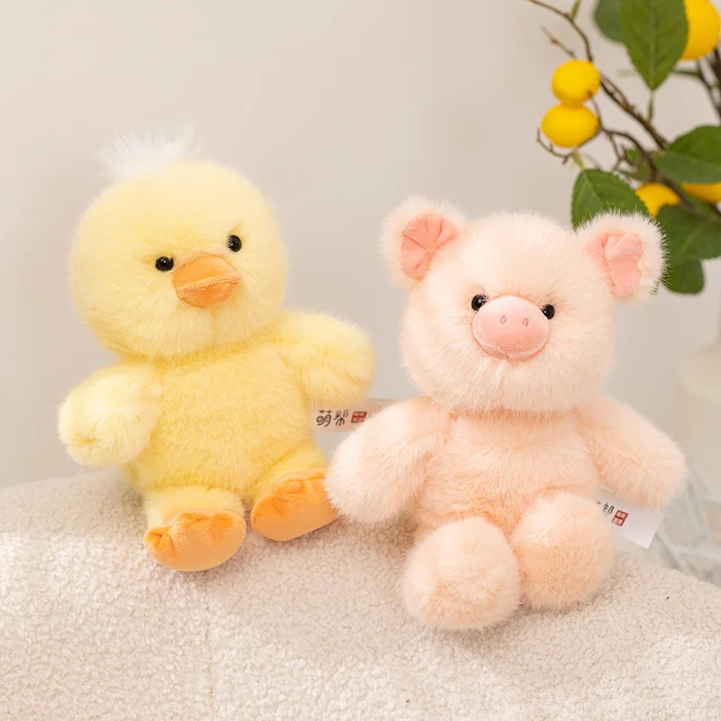 22cm Kawaii Creative Run Animal Plush Toy Stuffed Penguin Bear Raccoon Capybara Duck Lamb Sloth Plushie Appease Birthday Gifts