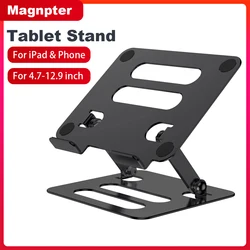 Tablet Stand Laptop Stand Desk Adjustable Folding Stand Desktop Holder Dock Compatible with IPad Pro 9.7 10.5 12.9 Ipad Mini 4