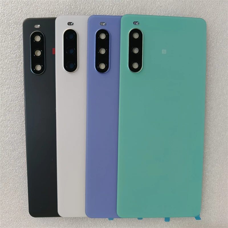 For Sony Xperia 10 IV XQ-CC54 XQ-CC72 Battery Cover Rear Door Panel Housing Case With Camera Lens Repair Parts