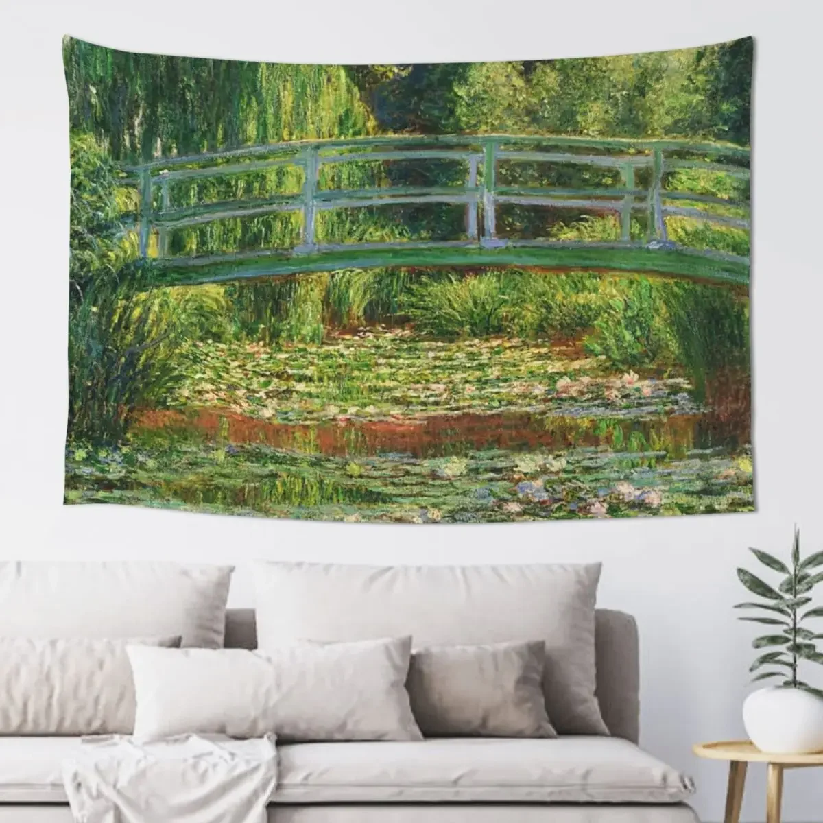 

Water Lilies and Japanese Bridge - Claude Monet Tapestry Wall Hanging Wall Home Decorations Tapestry