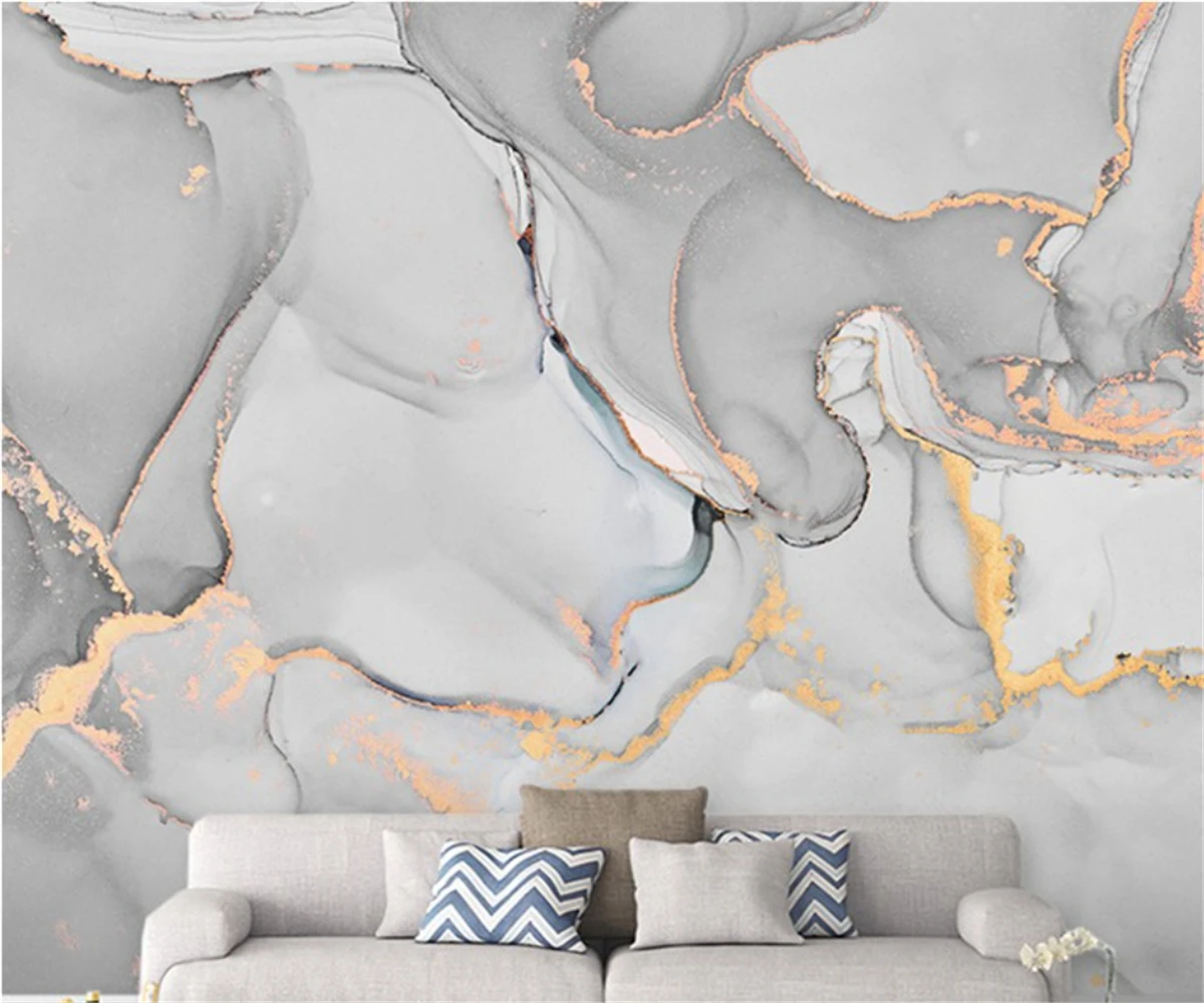 Custom modern mural papier peint new European style abstract lines bedroom living room beauty salon background wall 3d wallpaper
