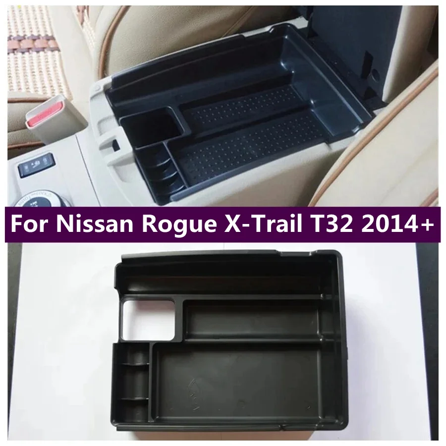 

Fit For Nissan Rogue X-Trail T32 2014 - 2019 Cover Central Armrest Storage Box Case Tray Bin Container Pallet Car Accessories