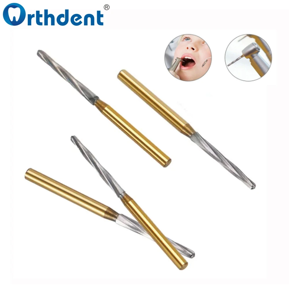 5Pcs Zekrya Dental Carbide Burs Surgical Drills Endodontic Bone Cutters Drill For High Speed Handpiece Tungsten Steel Material