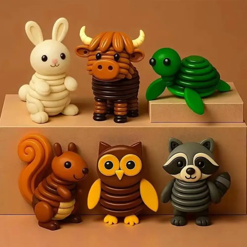 3D Animals 3D Animals Button Decor Handmade Button Easy Assembly Button Highland Cow Craft Kit Festive Atmosphere