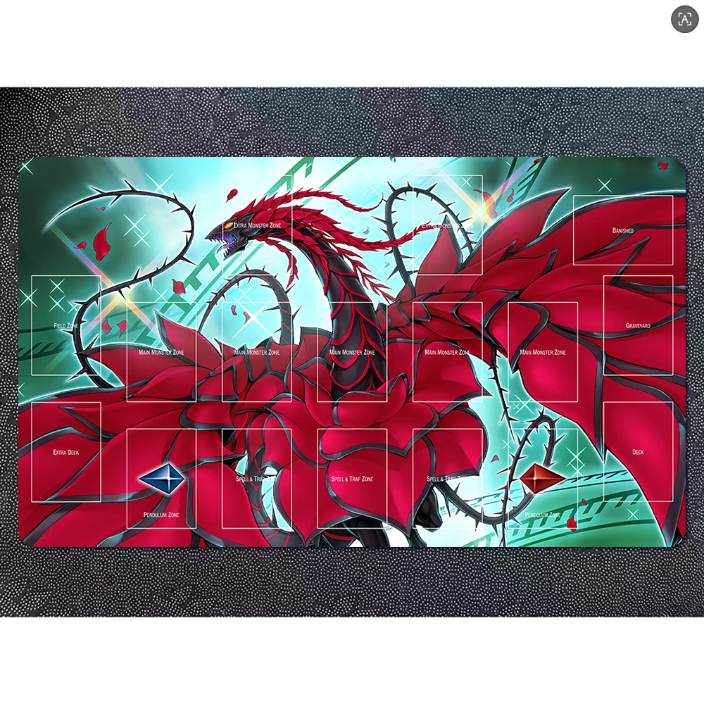 

Yugioh Playmat Black Rose Dragon TCG CCG OCG Trading Card Game Mat Yu-Gi-Oh M-254