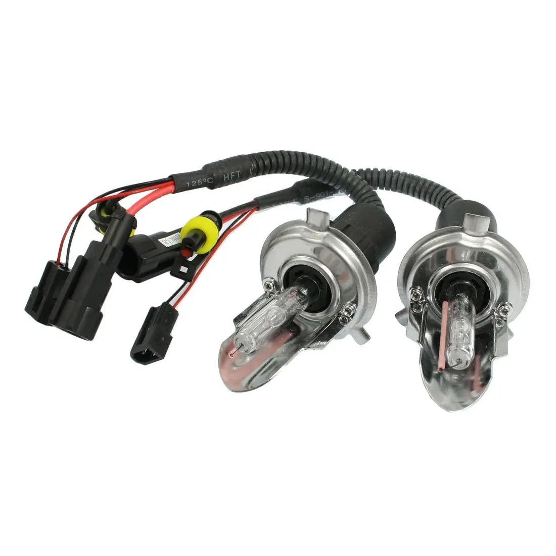 

2 Pcs 35W DC 12V 12000K H4 HID Xenon Hi/Lo Beam Front Lights Bulbs Harness