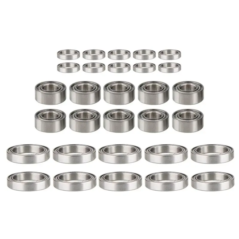 A33R-30Piece Steel Ball Bearing Set For ZD Racing DBX-10 10421-S 9102 1/10 RC Car Upgrade Replacement Parts Accessories
