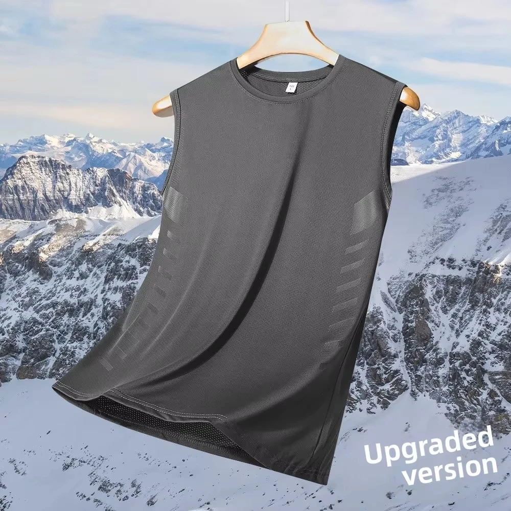 Casual Running Men's Tank Top 3D Simple Print Graphic Gym Fitness Sleeveless Vest Outdoor Marathon Training Quick Drying Clothes