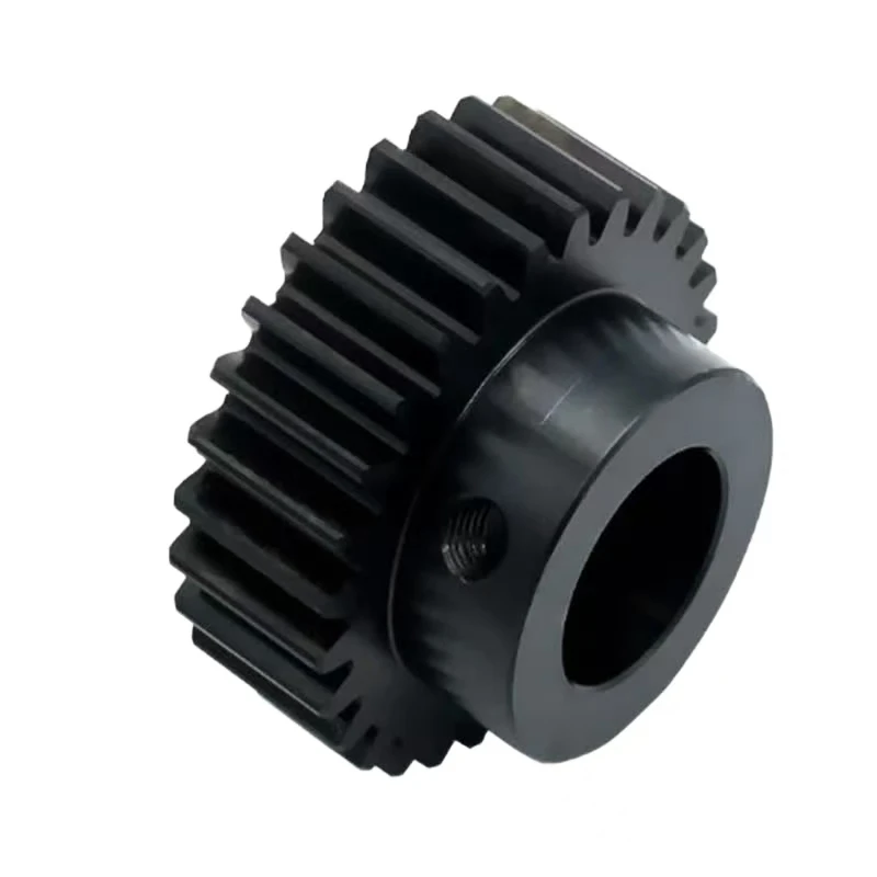 

Custom CNC Machining Services High Precision 5-Axis CNC Parts Precision-machined Black Straight-tooth Gear
