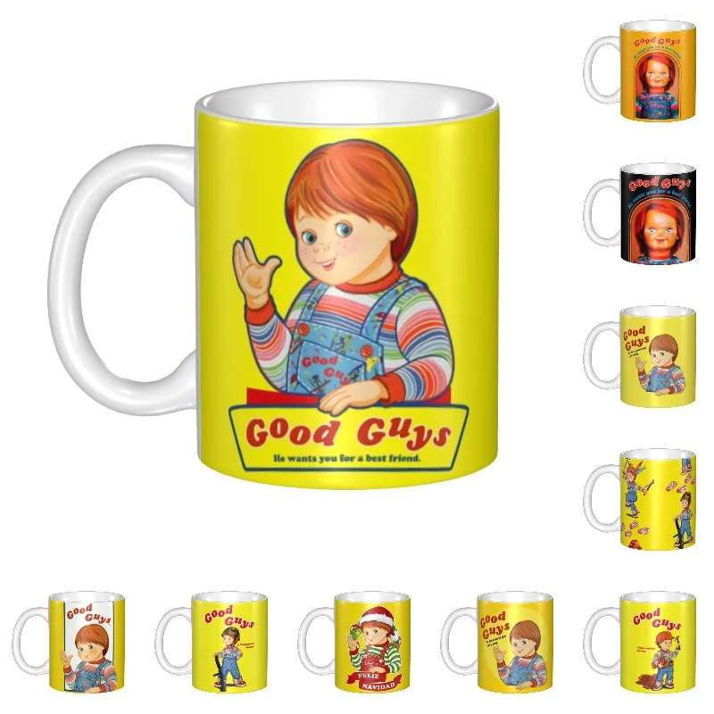 Child's Play Chucky Mug Customized Good Guys Ceramic Coffee Mug Creative Gift Men Women Outdoor Work Camping Cups And Mugs