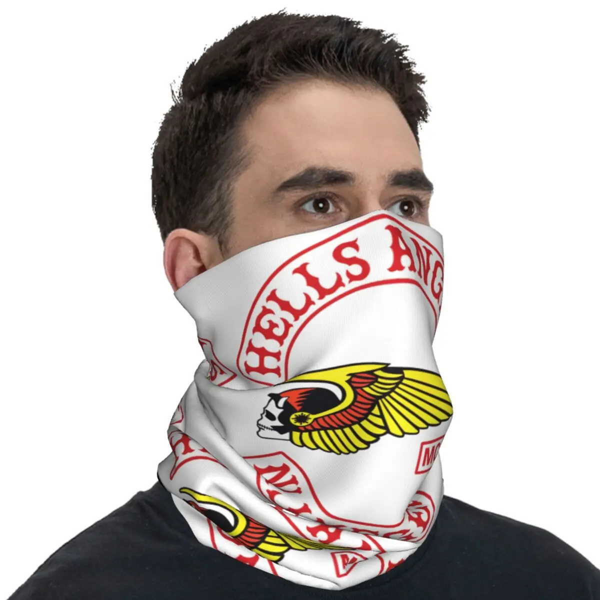 Passamontagna per sport all\'aria aperta Moda H-Hells Maschera da ciclismo Scaldacollo Angeli Logo Maschera per la copertura del viso y2k Ghetta per