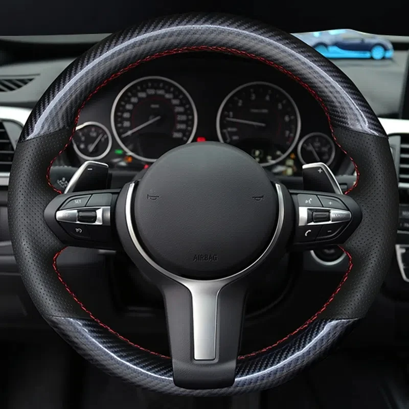 

Custom Car Steering Wheel Braid Cover 100% Fit For BMW (M Sport) 2 Series F22 F23 F45 F46 X4 F26 X5 F15 X6 F16 2014-2019