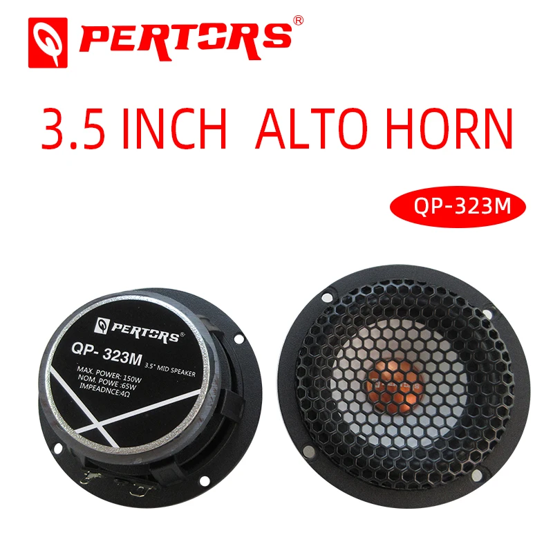 

3.5inch Subwoofer Middle Speaker Car Audio 4 Ohm QPERTORS BRAND QP-323M 3.5-inch Alto Horn Full Range Speaker