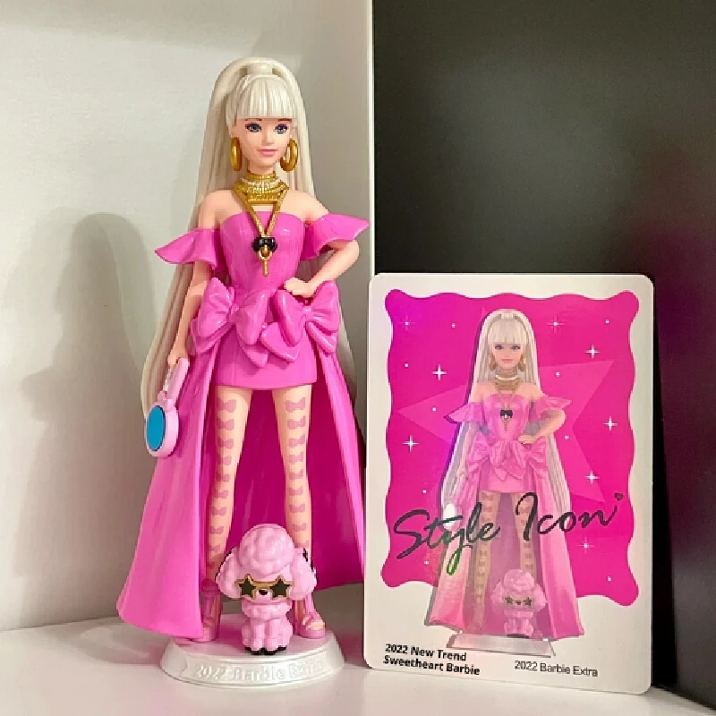 本物のポップマート バービー風アイコンシリーズ アニメフィギュア ブラインドボックス ミステリーボックス おもちゃ 女の子 子供 かわいい コレクション アクセサリー ギフト