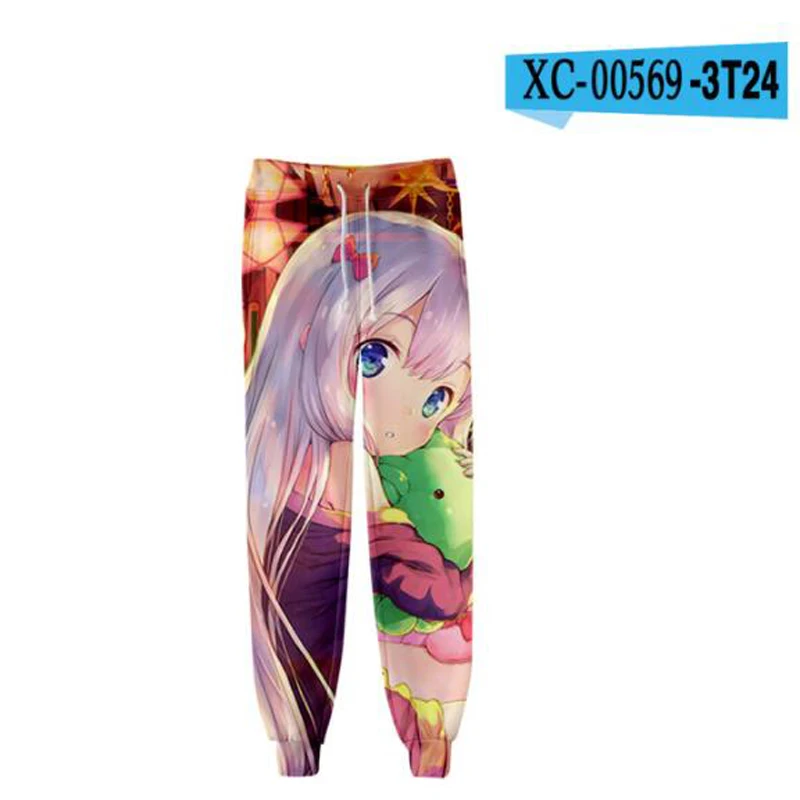Japan Anime Eromanga Sensei 3D Joggers Pants Men/Women Casual Trousers Harajuku Hip Hop Sweatpants Izumi Sagiri Cosplay Costume