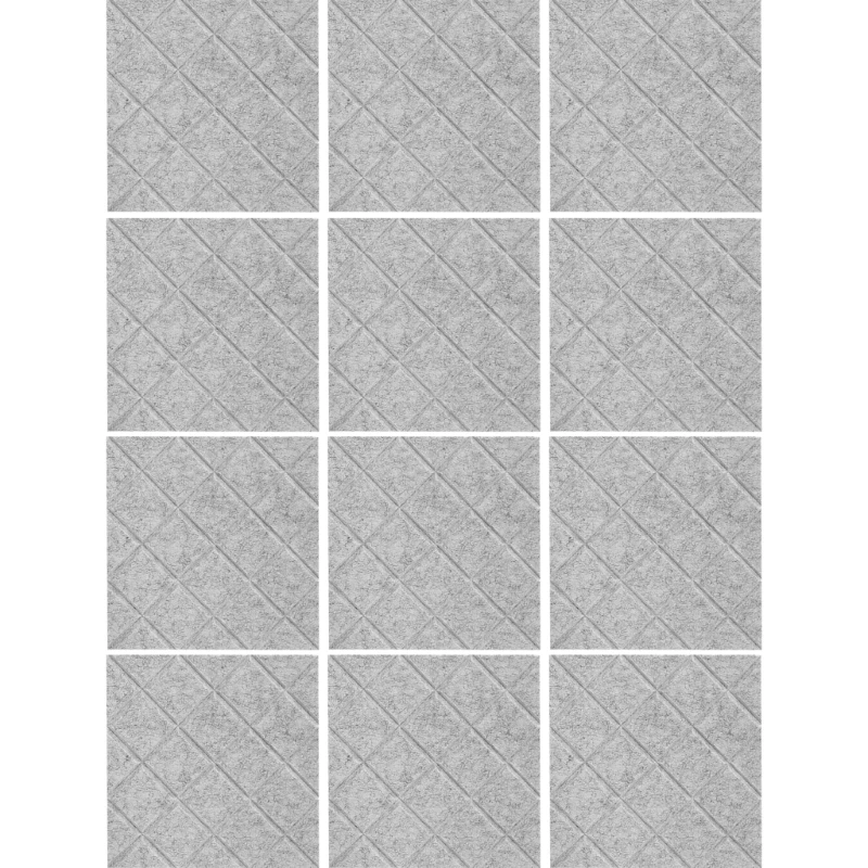 ชุดแผ่นผนังโฟมกันเสียงกันเสียง 12 แผ่นแผงลดเสียงรบกวนที่มีประสิทธิภาพ A0NC