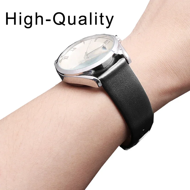 Watch Accessories Genuine Leather Watch band For DW Daniel Wellington Watch Strap Fashion red Pink Watchbands 14/16/18/20/22mm image 5