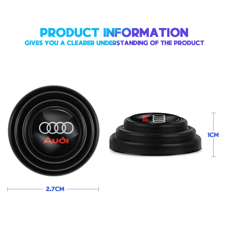 車のドア用の耐衝撃パッド,車のインテリア用の防音パッド,a8,q1,q2,q3,q4,q5,q6,q7,q8,a1,a2 a3、a4、a5、a6、a7、tt、4個