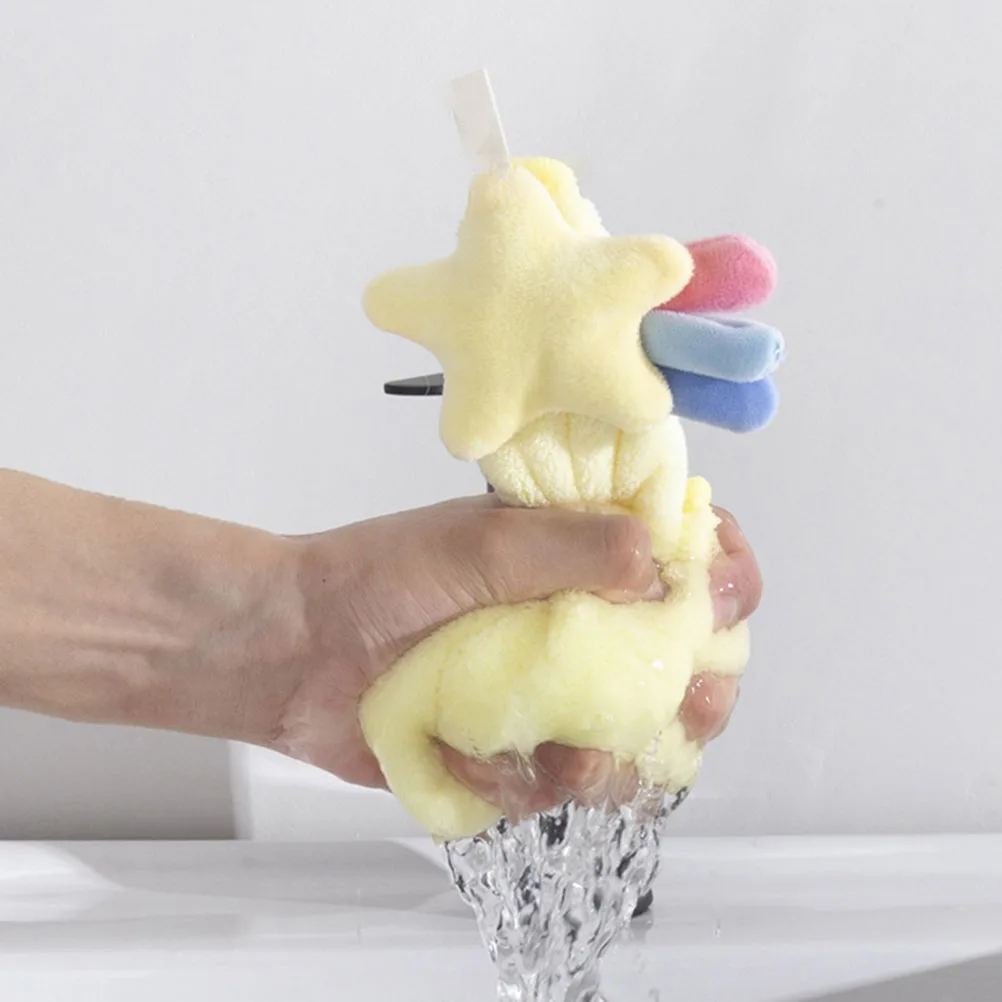 

3Pcs Lightweight Hand Towel for Kids Super Absorbent Washcloth Quick Drying Hanging Face Towel Soft Skin Friendly Portable