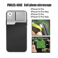 400x Phone Camera Microscope telescope Lens Portable Smartphone Lentes for iPhone 15 14 13 12 Pro Max Microworld for Kids Adult