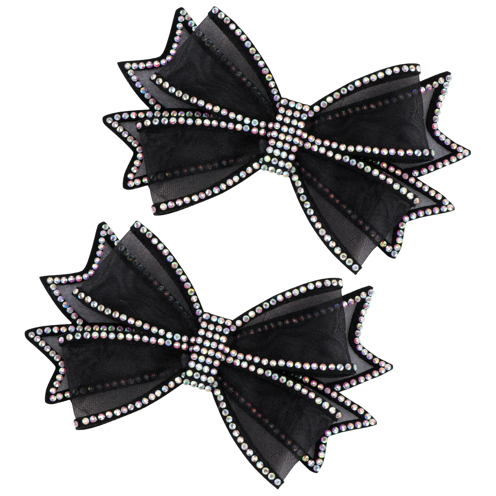 

1Pair Elegant Butterfly Knot Mesh Shoe Flower with Rhinestones Women Thin Shoes Decor Stylish Slippers Decoration Fashion