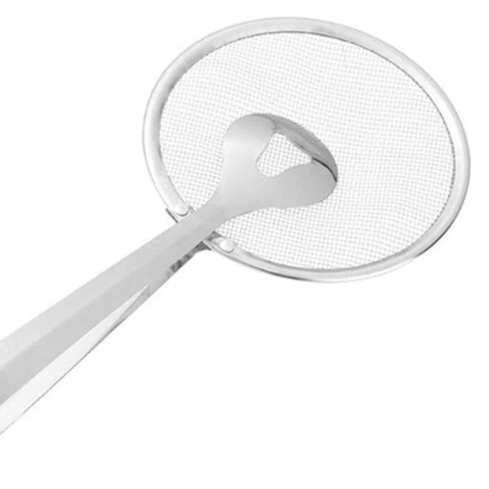 

Stainless Steel Strainer Colander Mesh Food Strainers Kitchen Sieve Eco Friendly Anti Rust Long Wooden Use