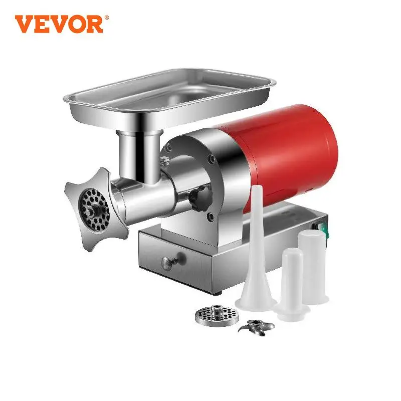 VEVOR Electric Meat Grinder 250Kg/H 300Kg/H W/ Drawers Max Powerful Chopper Shredder Commercial Home Appliance Food Processor