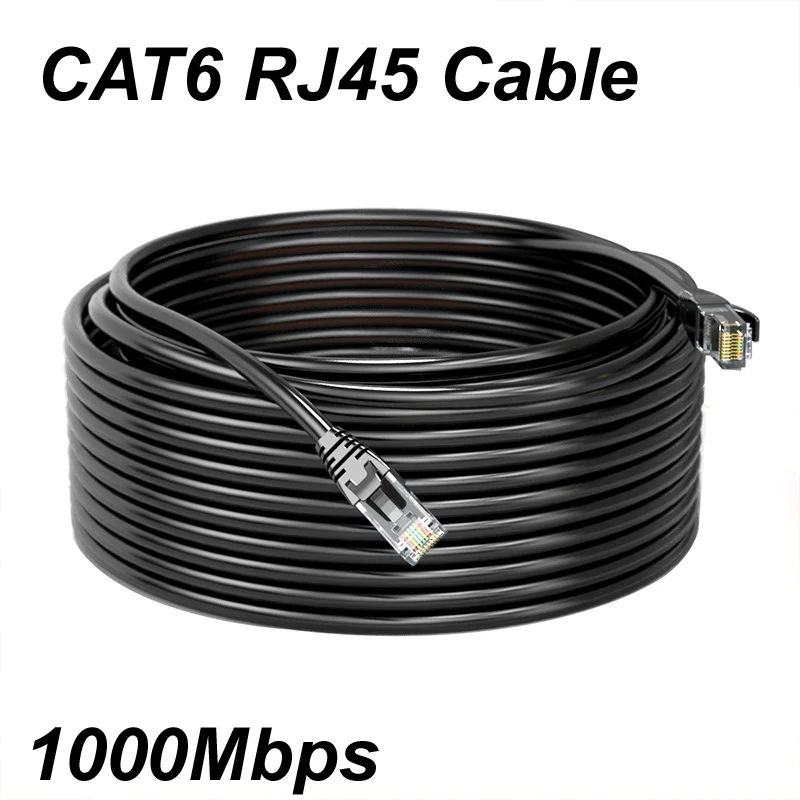 0.5M/1M/2M/3M/5M/10M/15M/20M/30M/50M/100M 1000Mbps CAT6 Flat Ethernet Gigabit Internet UTP CAT 6 RJ45 Lan Networking Cable Patch