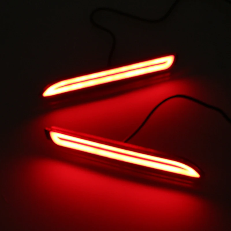 Led Car Rear Bumper Reflector Tail Brake Light Bar For Wish Isf Gx470 Rx300(Two Functions)