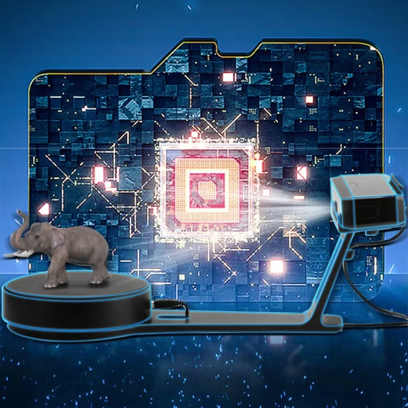 3D scanner, white light turntable desktop color 3D scanner