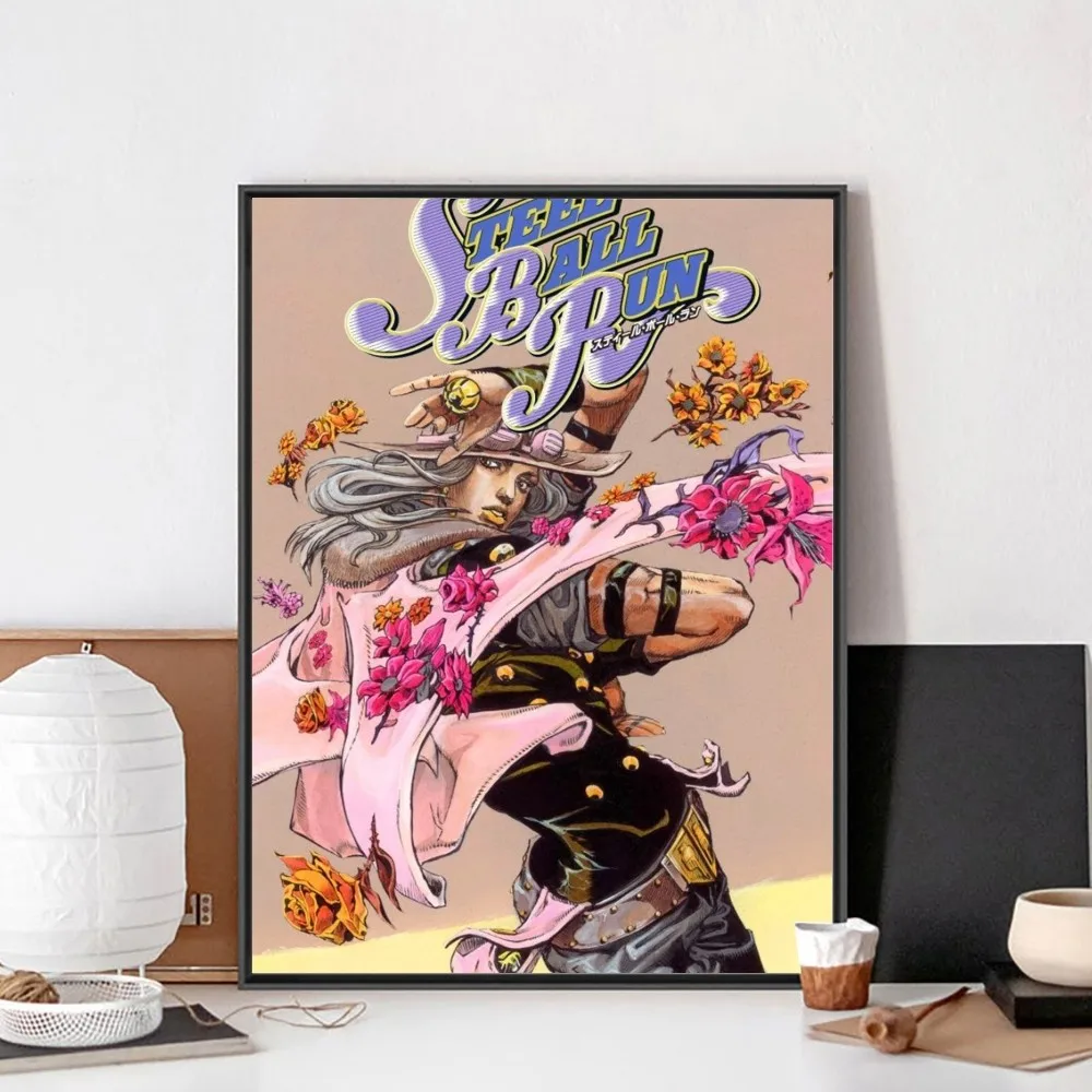 Anime JoJo's Bizarre Adventure  Poster No Framed Poster Kraft Club Bar Paper Vintage Poster Wall Painting Bedroom Study Stickers