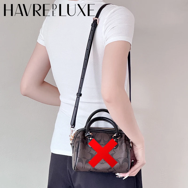 Adjustable Leather Crossbody Strap Replacement For Rowan18 Detachable Shoulder Bag Strap With Gold Clasp Bag Accessories