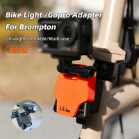 High Strength PETG Gopro Camera Mount Base Portable Folding Bicycle Light Adapter For Brompton Bike Accessories
