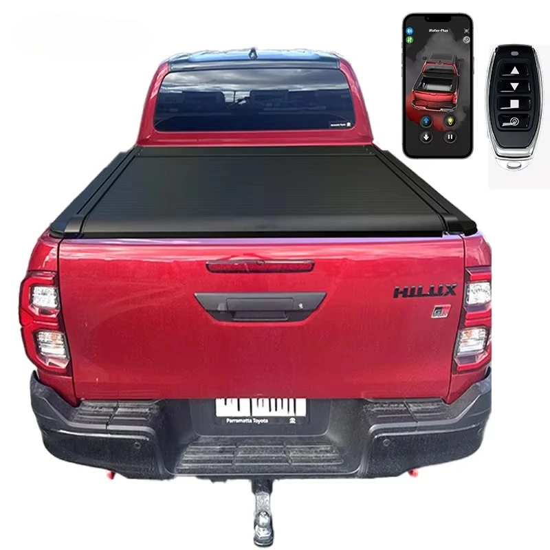 Zolionwil Wholesale Retractable Aluminum Roller Shutter 4x4 Pickup Truck Bed Tonneau Cover for toyota Hilux Gr Sport 2024 2025