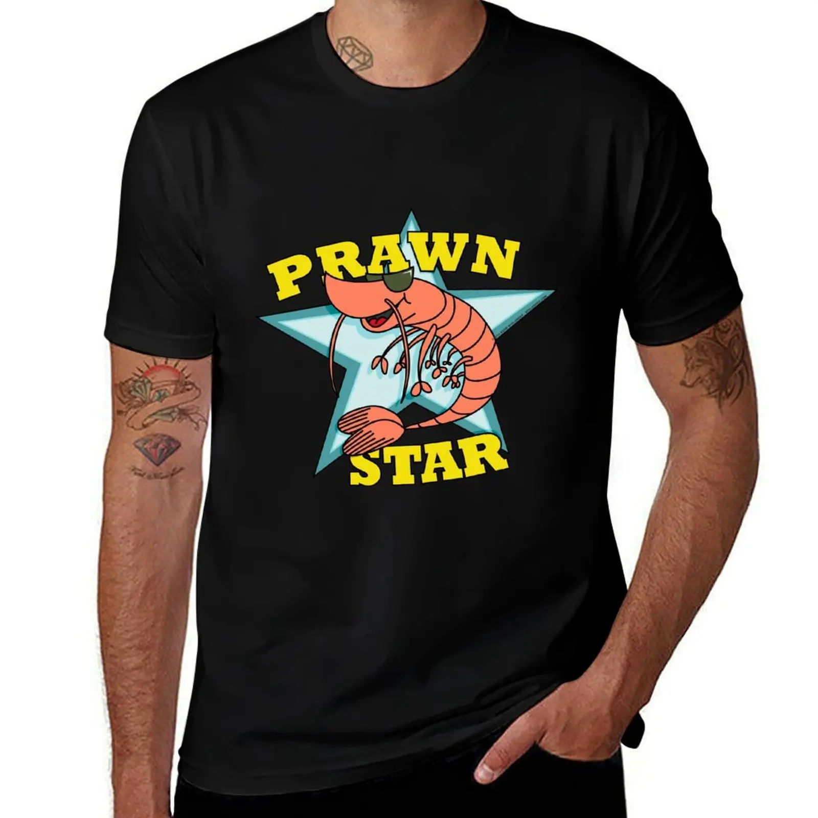 Prawn Star T-Shirt Large Size Soft Cotton T-Shirt