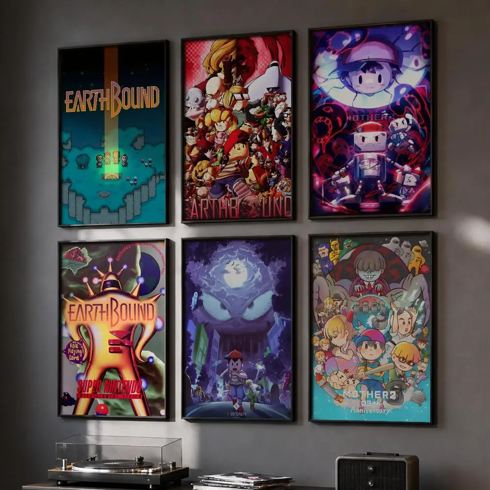 E-EarthBound 2 Adventure Game Poster HD Home Wall Stickers House Hallway Living Room Bedroom Bar Office Decor Art Prints