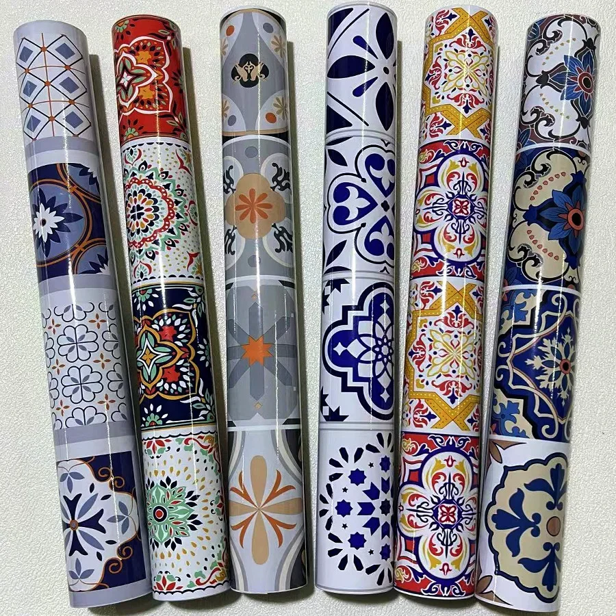 Mała tapeta z motywem płytek ceramicznych Kuchenka łazienkowa Dekoracja kuchni Renowacja Samoprzylepne naklejki ścienne na tapety