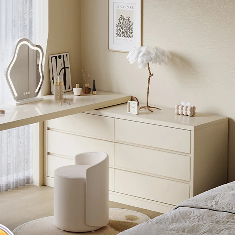 

Mobile Closets Shelf Dressers Storage Vanity Luxury Makeup Bedroom Dressers Cabinet Penteadeira De Maquiagem Modern Decoration