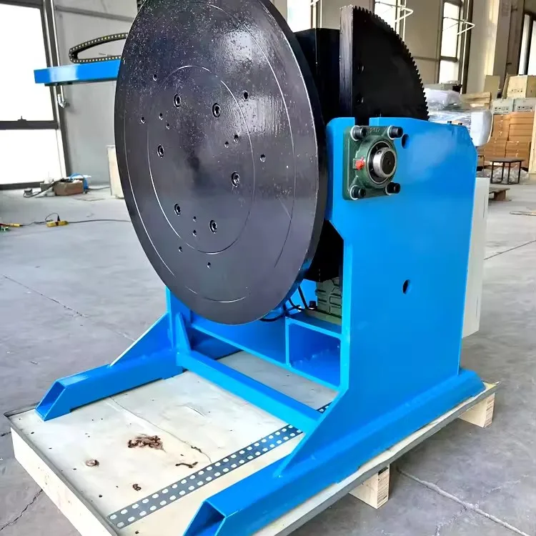 

Heavy Duty 300 500 600kg Load Big Hole Automatic Rotary Turntable TIG Welding Positioner